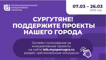 Голосование за инициативные проекты города Сургута в региональном конкурсе Голосование за инициативные проекты города Сургута в региональном конкурсе.